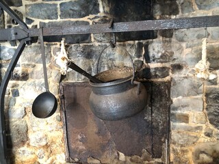 photographys,  old kitchen utensils in the castel