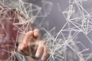 Abstract technology group and data.