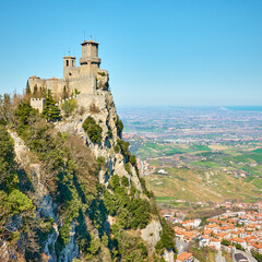 The first tower of San Marino
