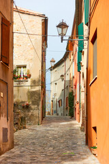 Old street in Santarcangelo di Romagna