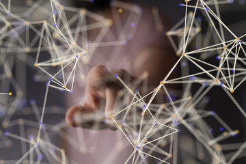 Abstract technology group and data.