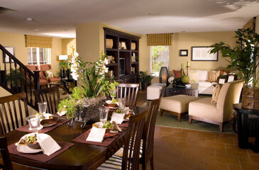 Interior Design of Home living room and Dinning Room 