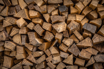 Fototapeta premium stack of firewood