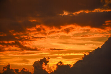 A sunset over the Adriatic sea
