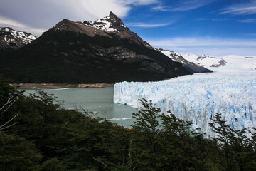 The Perito Moreno glacier, located in the Glaciers National Park in Patagonia, Argentina. This a...
