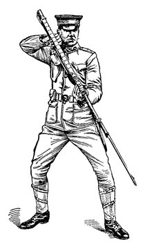Low Parry, vintage illustration