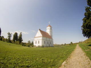 Ancient Transfiguration church in Misnk region, Belarus