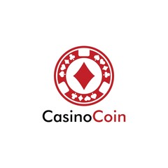 Casino coin logo design for casino business, gamble, card game, speculate, etc