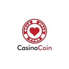 Casino coin logo design for casino business, gamble, card game, speculate, etc