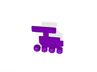 3D illustration of cctv graphics and text made by metallic dice letters for the related meanings of the concept and presentations. camera and security