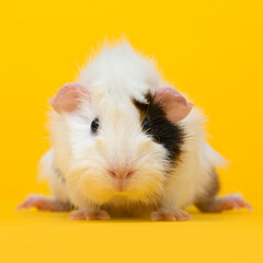 Fototapeta premium guinea pig on background