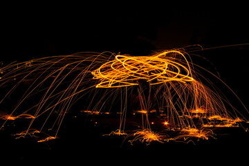steel wool spark explosions