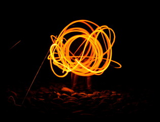 steel wool fire ball 