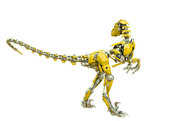 velociraptor robot rear view