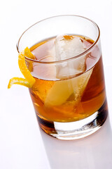 cocktail with lemon twist