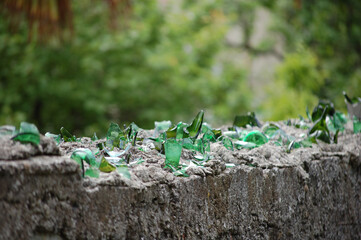 broken bottles