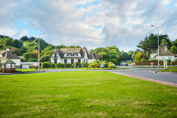 The French village of Vierville-sur-Mer along the coast of the English Channel in Normandy, site of...