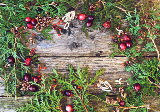 Christmas background with copy space.