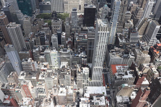 New York City View From The Rockefeller Center.