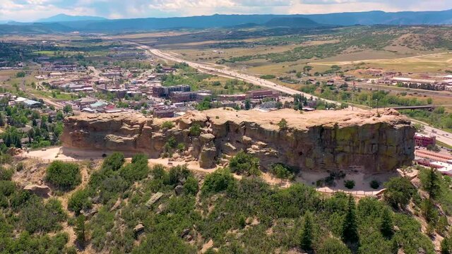Castle Rock Colorado Aerial Drone Flyover