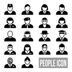 Business people avatar icon set