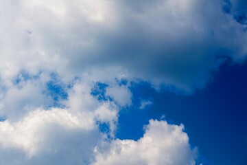 Obraz premium Light blue clouds. Desktop background.