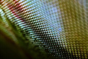 CloseUp LED blurred screen. LED soft focus background. abstract background ideal for design.