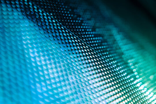 CloseUp LED blurred screen. LED soft focus background. abstract background ideal for design. © teerawit