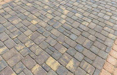 road for pedestrians and transport, different cars