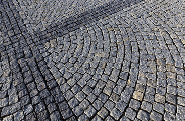 concrete tiles of two colors