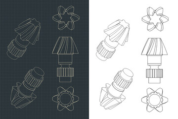 Helical Gear Dawings