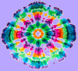 brilliant patterns made using tie dye
