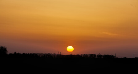 landscape during sunset or dawn