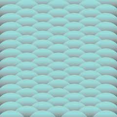 Abstract fish scale pattern, rounded texture, vector illustration.
