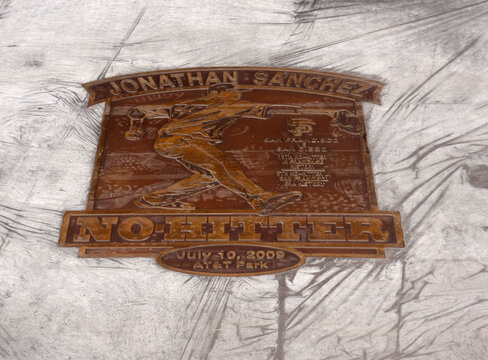 Jonathan Sanchez - No Hitter Plaque