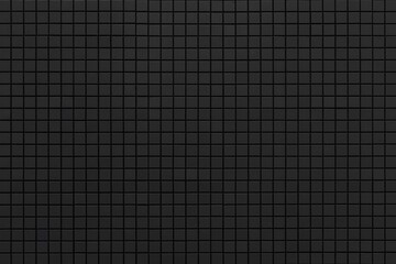Black mosaic wall tile pattern and seamless background