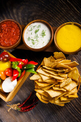 chips with hot sauce