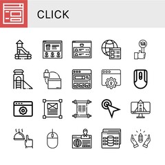 click icon set
