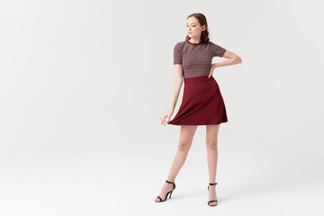 Attractive Young Woman Wearing Casuals