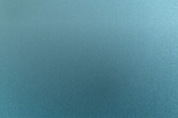 Blue foil metal panel wall with copy space, abstract texture background