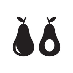 Avocado icon vector illustration.