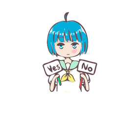 happy cute japanese student cartoon