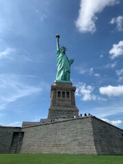 The Statue of Liberty under clear blue sky 
