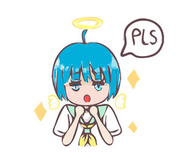 happy cute japanese student cartoon