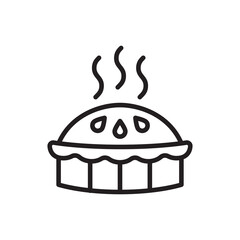 Pie icon vector illustration.