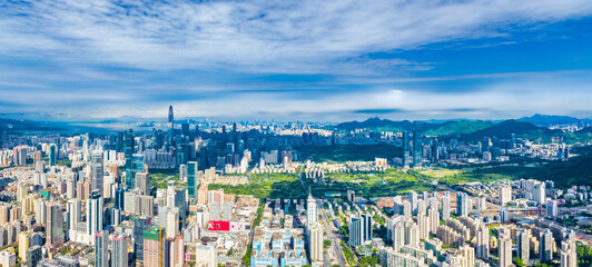 Obraz na płótnie Canvas City Scenery of Shenzhen City, Guangdong Province, China
