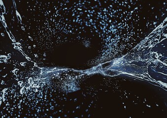 水しぶきの抽象的な背景