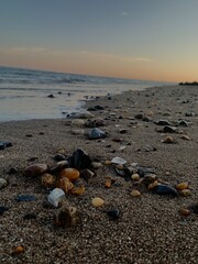 sunset on the beach