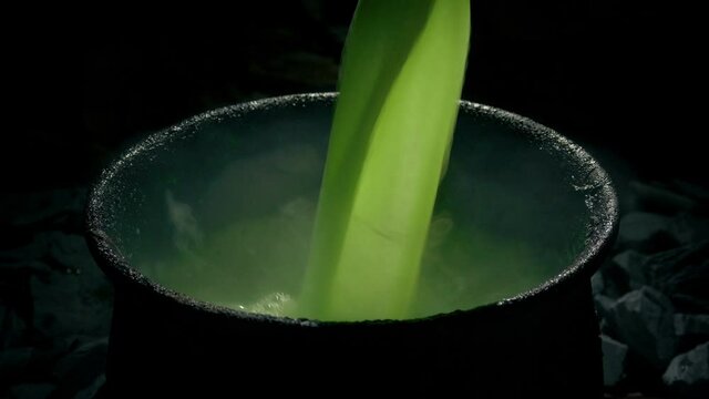 Goblin Drink Is Poured Closeup