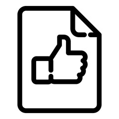 Document Approval Flat Icon Isolated On White Background